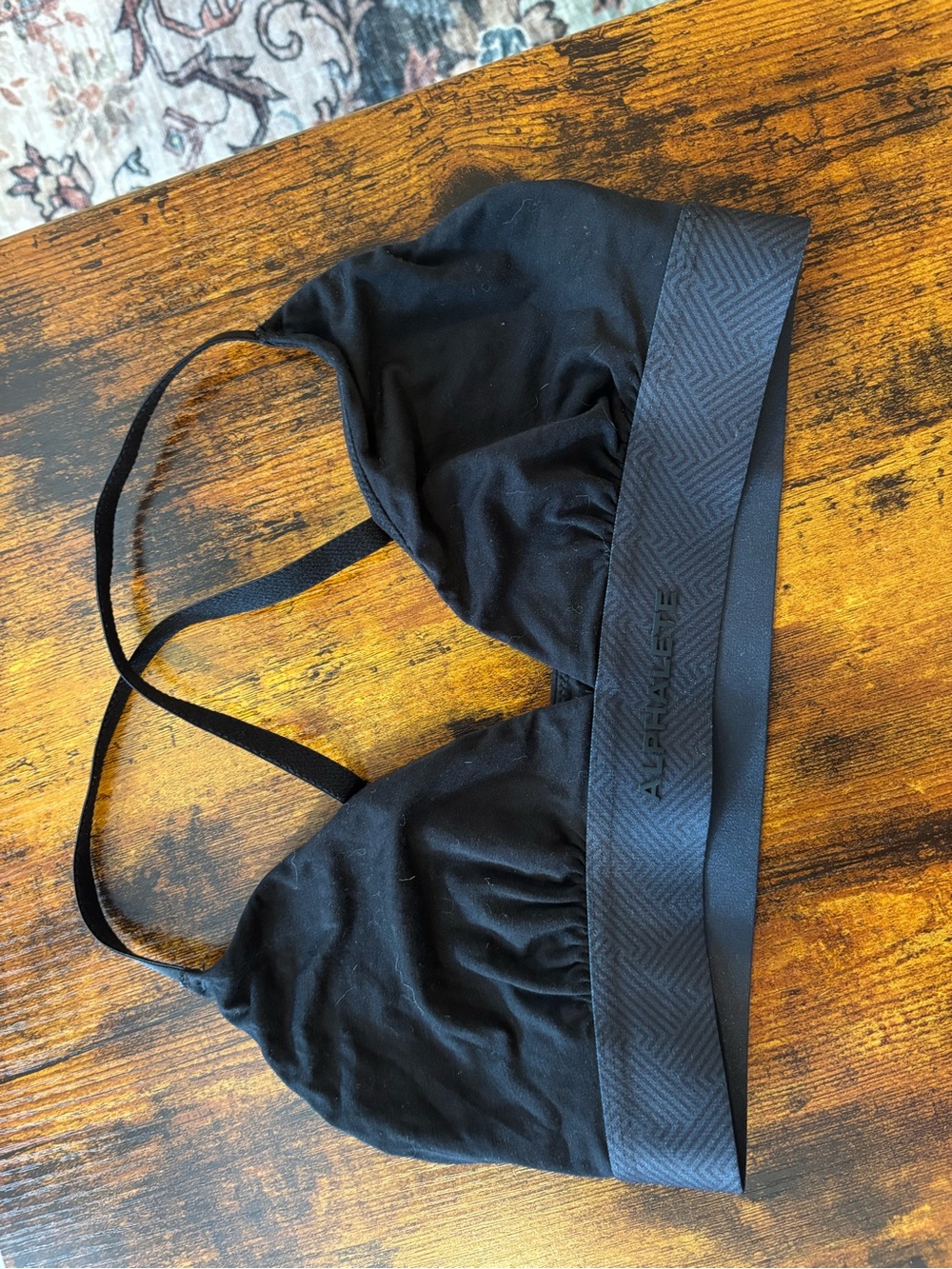 Alphalete Black Bralette Top